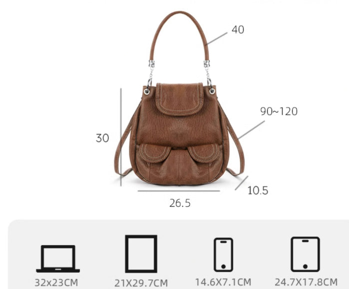 Saddle Vintage Brown Crossbody Backpack