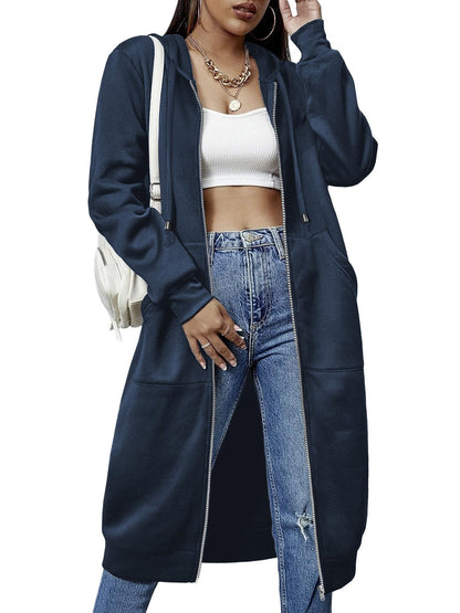 Women'S Casual Long Hoodie Sweatshirt