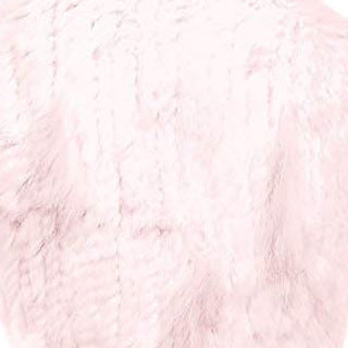 Rabbit Fur Woven Triangle Shawl