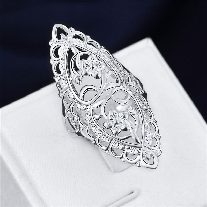 Silver Vintage Cutout Ring