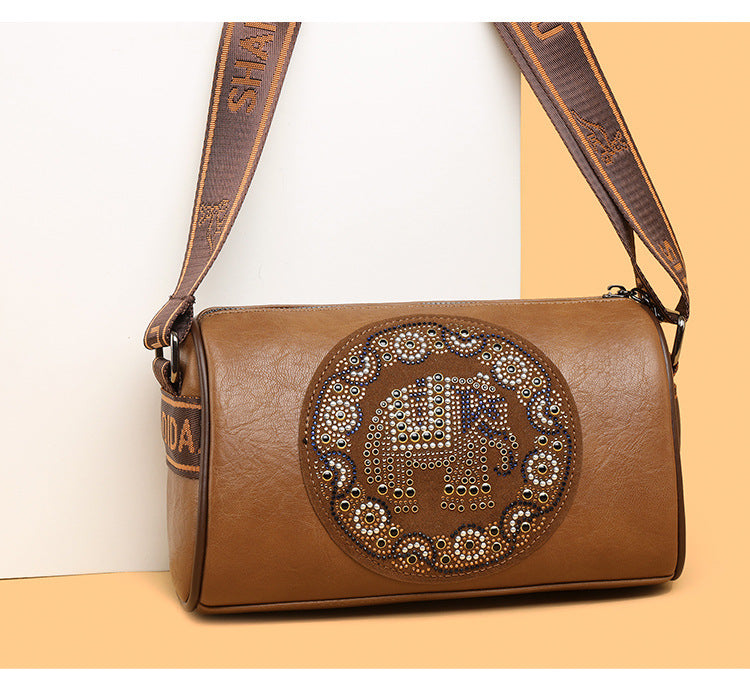 Vintage Diamond Shoulder Bag