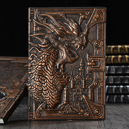 Vintage Embossed Dragon Notebook