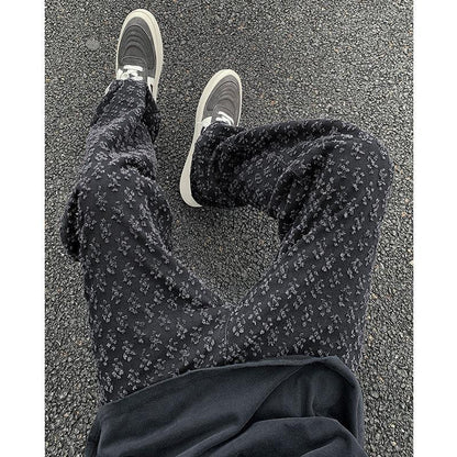 Jacquard Full-print Jeans