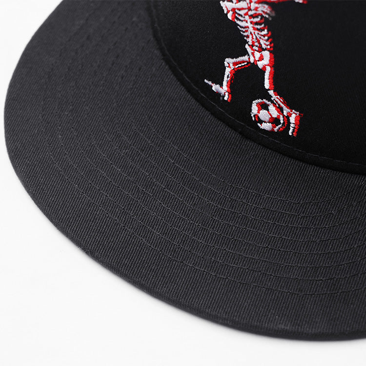 Embroidered Hip-hop Flat-brimmed Hats