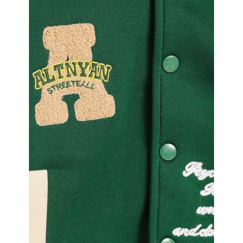Toddler Kids Baseball Collar Sports Jacket