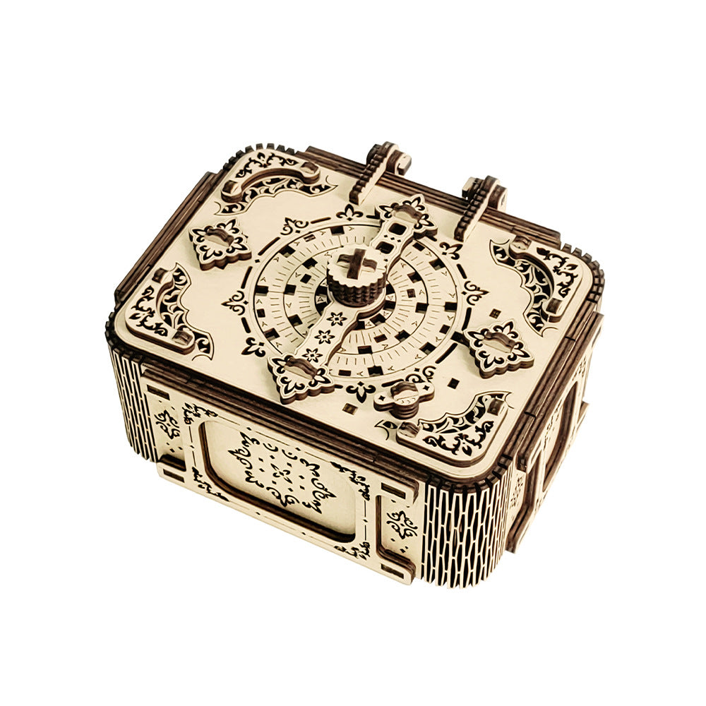 Stereo Jigsaw Wood Jewelry Box