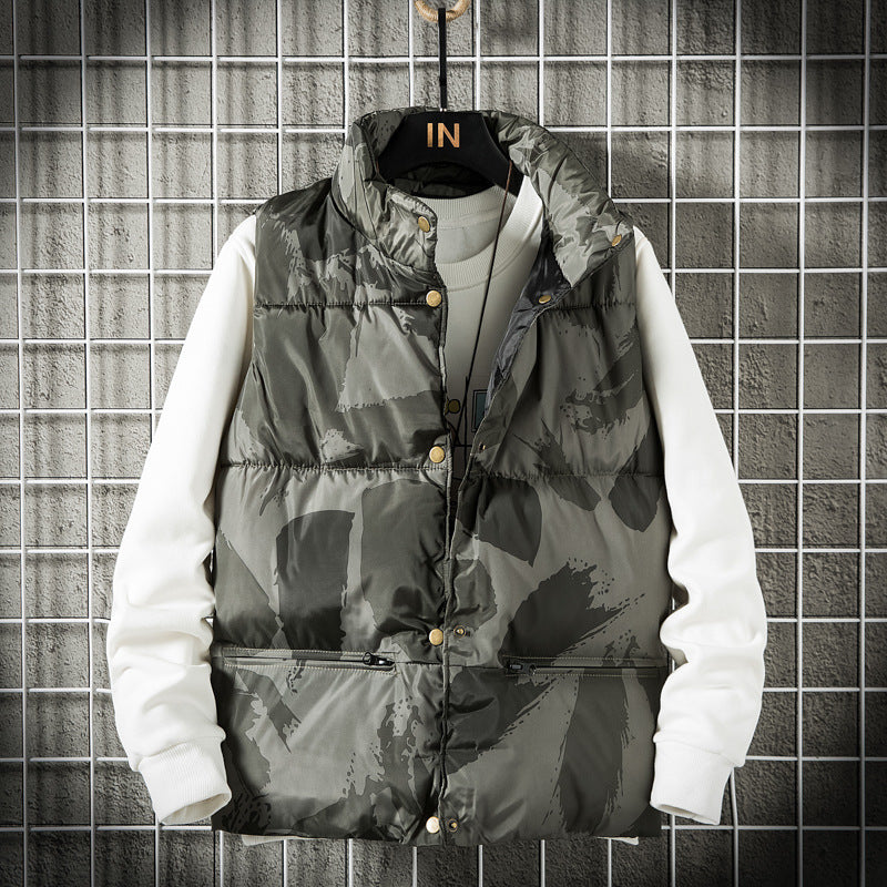Men's Down Camo Vest