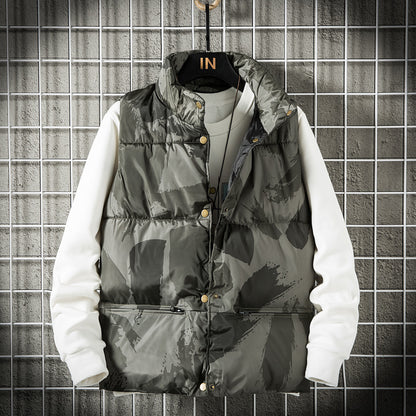 Men's Down Camo Vest