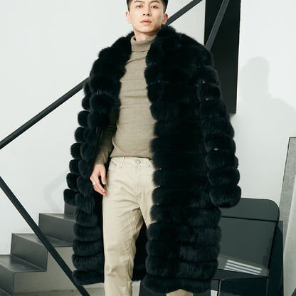 Men's Real Fur Long Coat