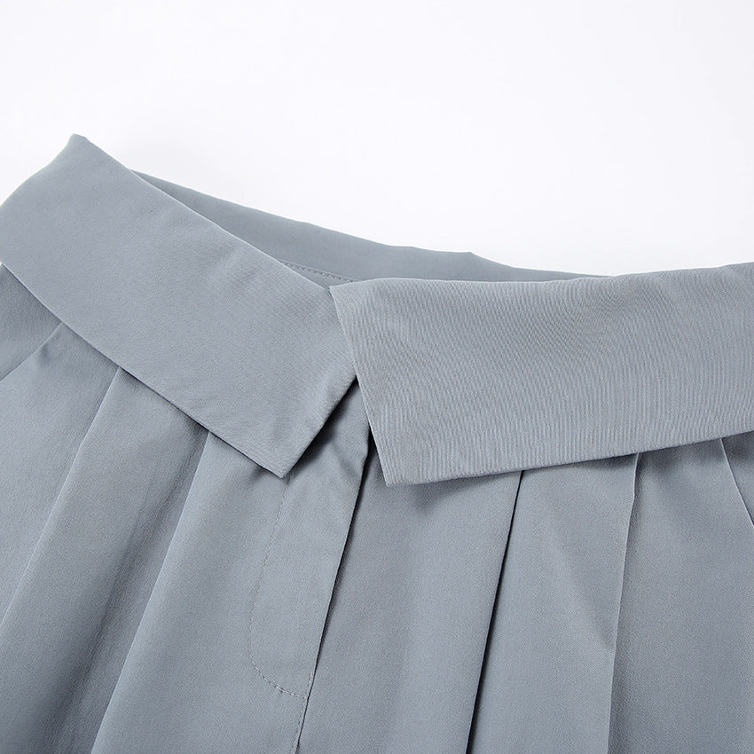 Preppy Short Pleated Skirt