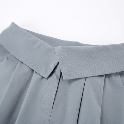 Preppy Short Pleated Skirt