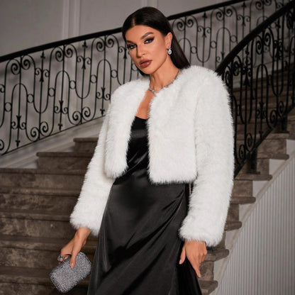 Thickened Warm Long-sleeved Fur Coat