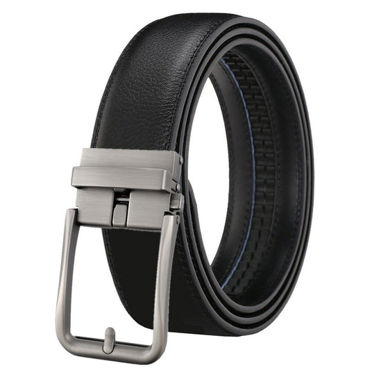 Leather Automatic Buckle Simple Hollow Belt