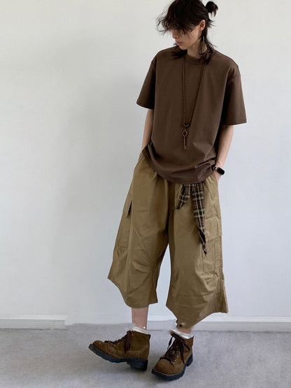 Short-sleeved Men's Crew Neck T-shirt