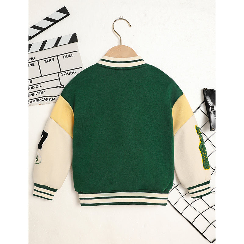 Toddler Kids Baseball Collar Sports Jacket