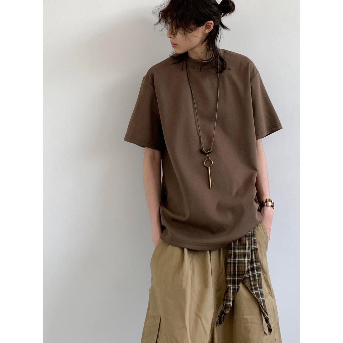 Short-sleeved Men's Crew Neck T-shirt