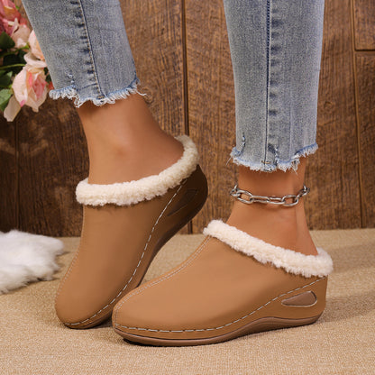 Plush Wedges Sandals