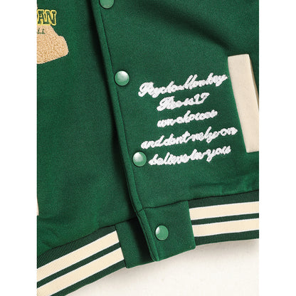 Toddler Kids Baseball Collar Sports Jacket