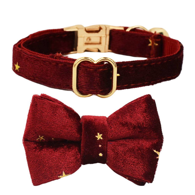 Cute Bell Bow Scarf Pet Collar