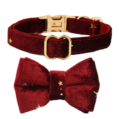 Cute Bell Bow Scarf Pet Collar