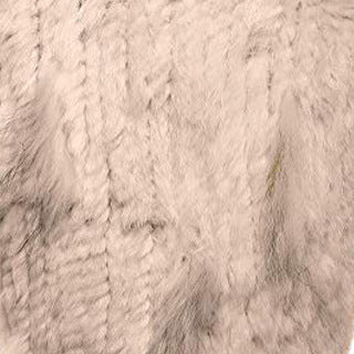 Rabbit Fur Woven Triangle Shawl