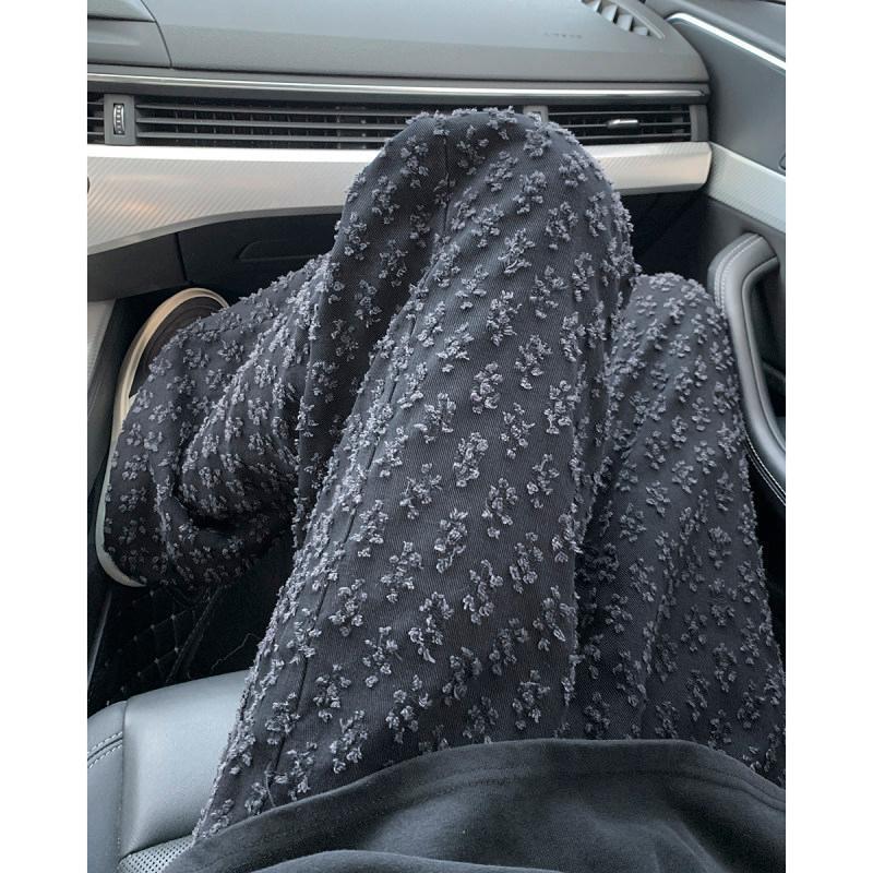 Jacquard Full-print Jeans