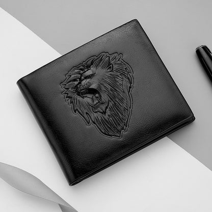 Men's Lion Embossed Wallet