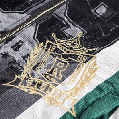 Retro Patchwork Embroidery Rework Jacket