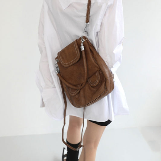 Saddle Vintage Brown Crossbody Backpack