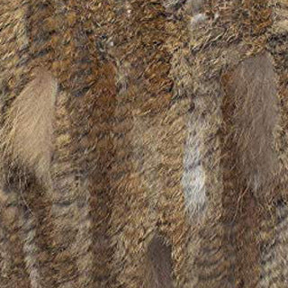 Rabbit Fur Woven Triangle Shawl