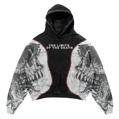 Gothic Patchwork Print High Street Pullover Sweatshirt