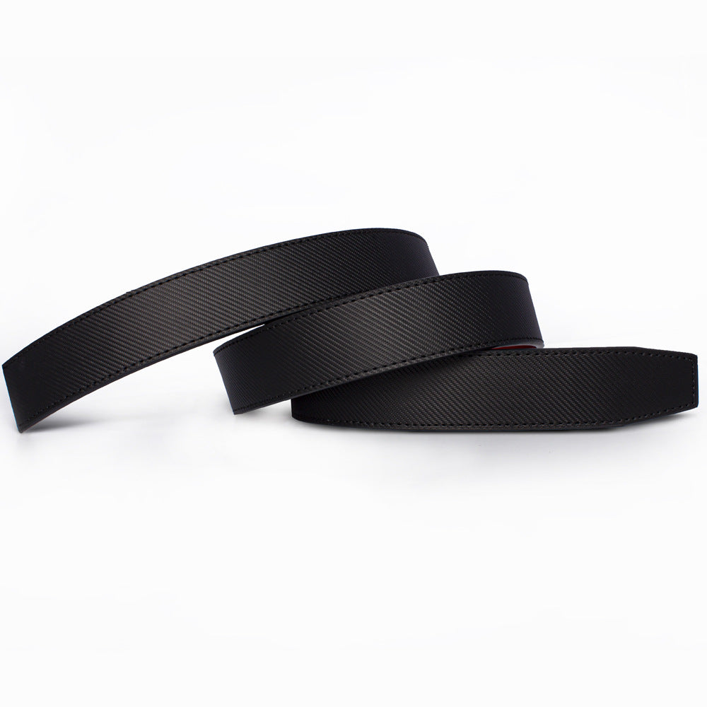 Alloy Automatic Buckle Leather Belt