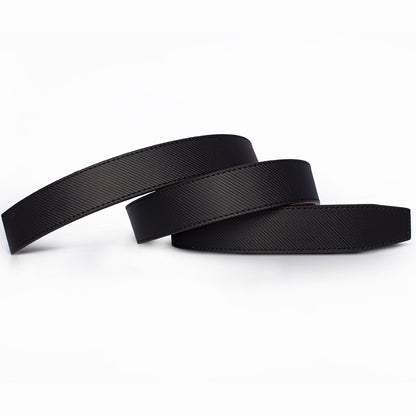 Alloy Automatic Buckle Leather Belt