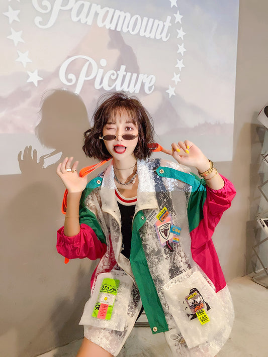 Western Style Lace Stitching Thin Cardigan