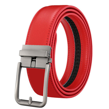 Leather Automatic Buckle Simple Hollow Belt